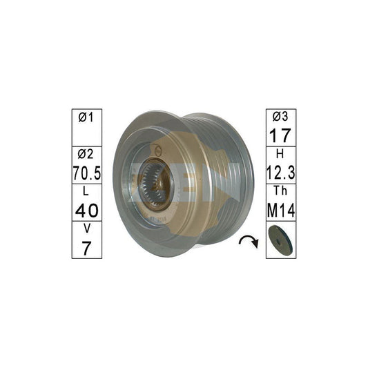 Era ZN5598 Alternator Freewheel Clutch