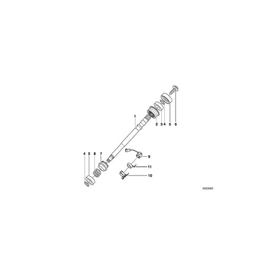 Genuine BMW 32351182244 E39 E38 Steering Angle Sensor (Inc. 528i, 728iL & 740iL) | ML Performance US Car Parts