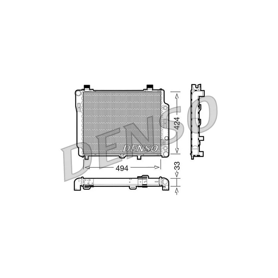 DENSO DRM17075 Engine Radiator