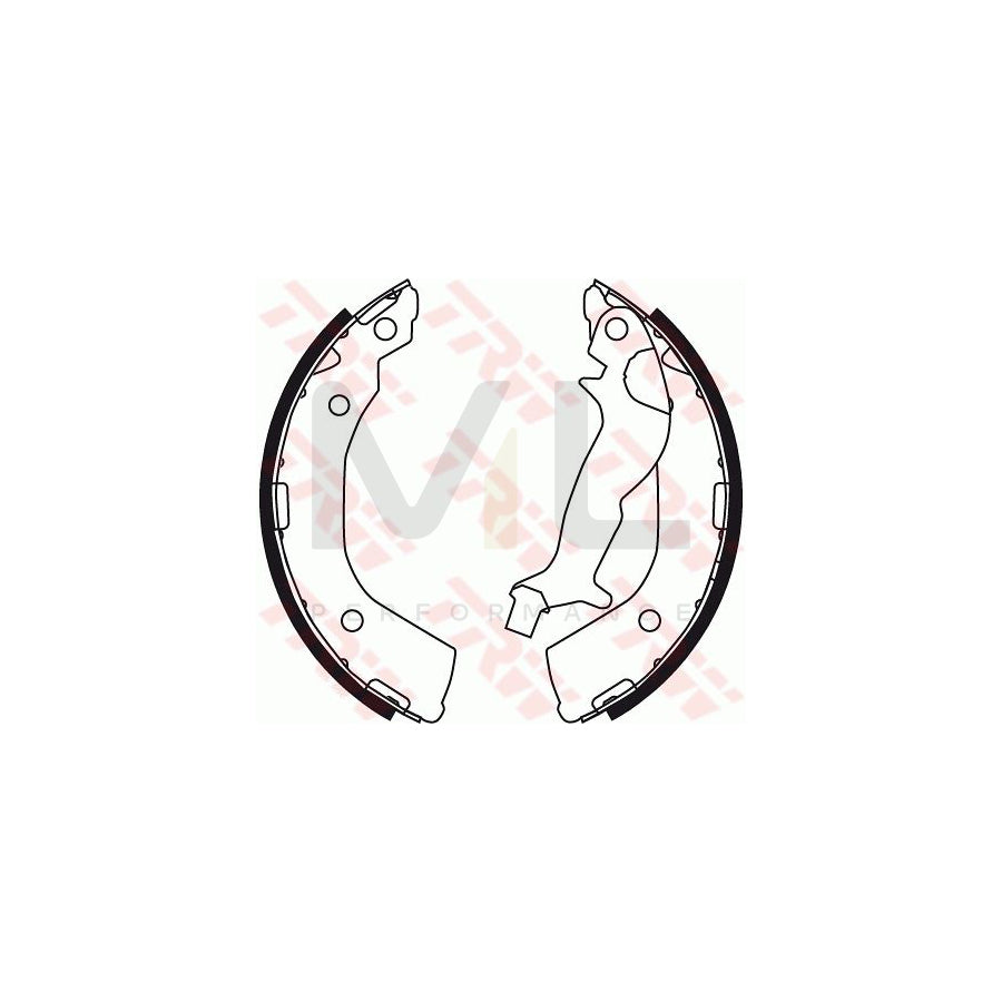 TRW GS8737 Brake Shoe Set for HYUNDAI Getz (TB) | ML Performance Car Parts