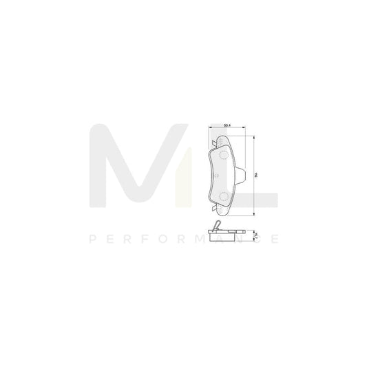 Bosch 0986424744 Brake Pad Set For Ford Mondeo With Anti-Squeak Plate BP453 | ML Performance Car Parts