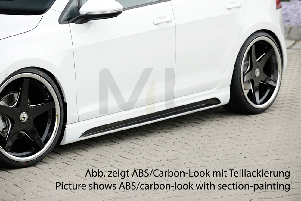 Rieger 00059556 VW R, GTI & GTD Side Skirt 1 | ML Performance UK Car Parts