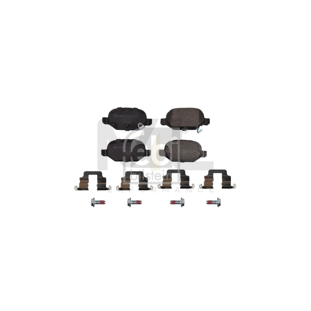 Febi Bilstein 175268 Brake Pad Set For Fiat Panda Iii Hatchback (312, 319) Rear Axle, With Acoustic Wear Warning, With Attachment Material