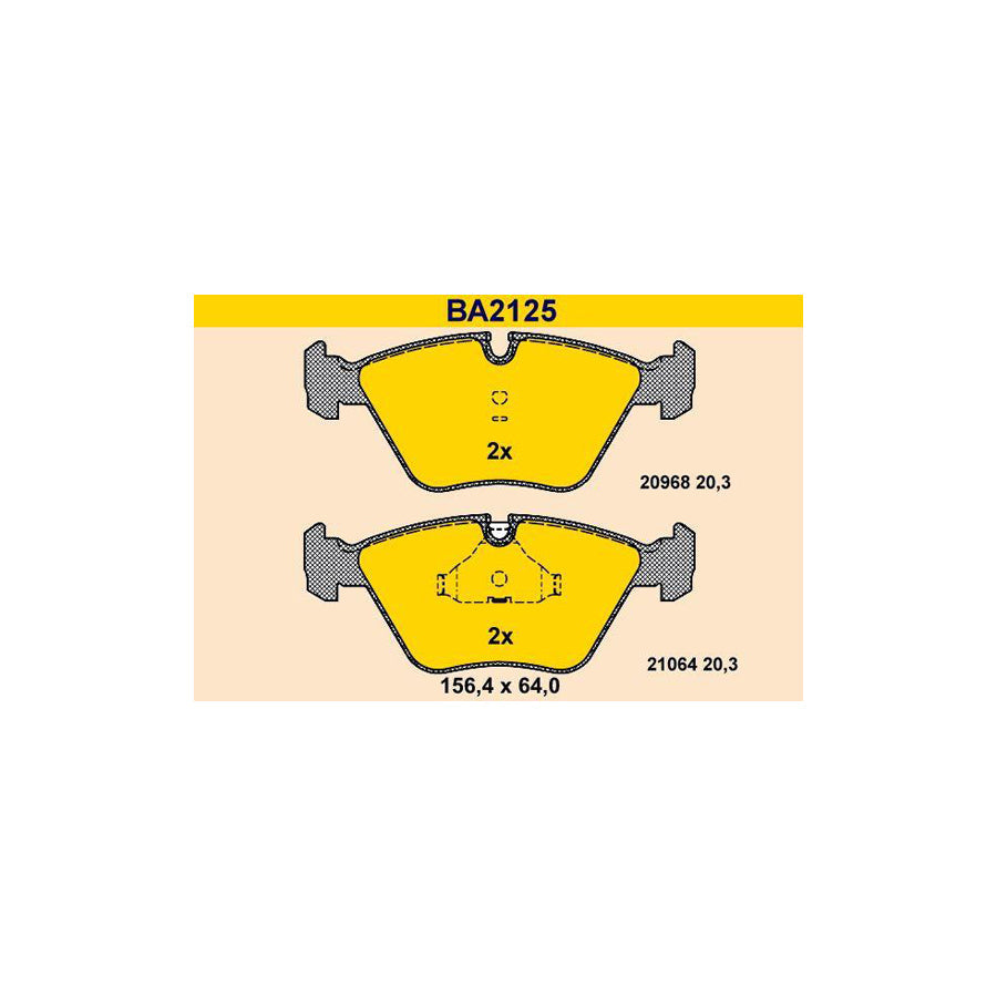 Barum Ba2125 Brake Pad Set