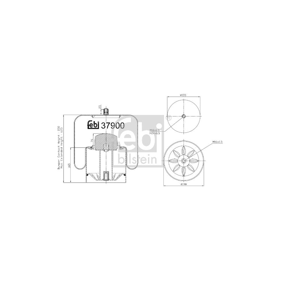 Febi Bilstein 37900 Boot, Air Suspension