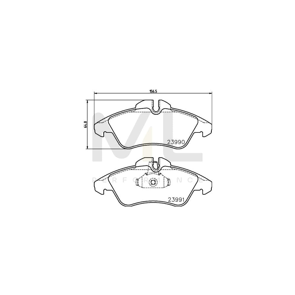 Hella 8DB 355 014-481 Brake Pad Set Incl. Wear Warning Contact