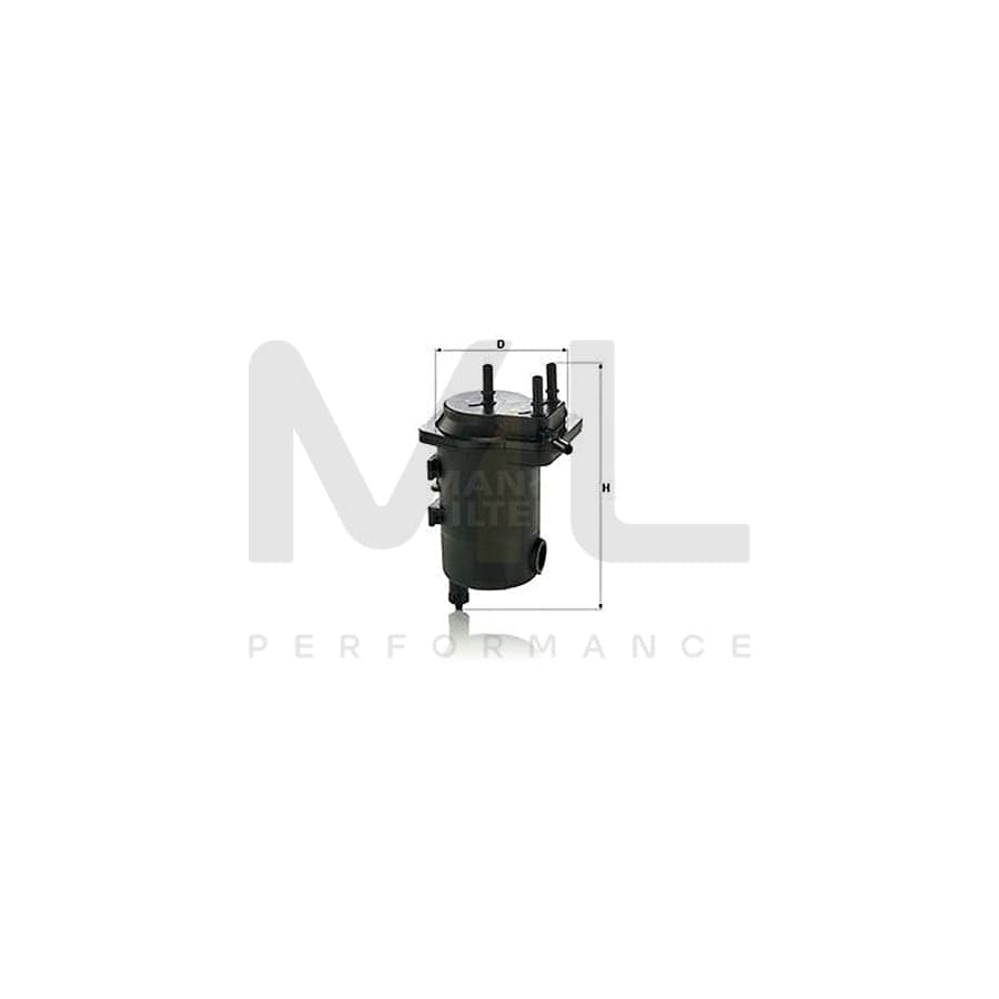 MANN-FILTER WK 939/17 x Fuel filter with seal