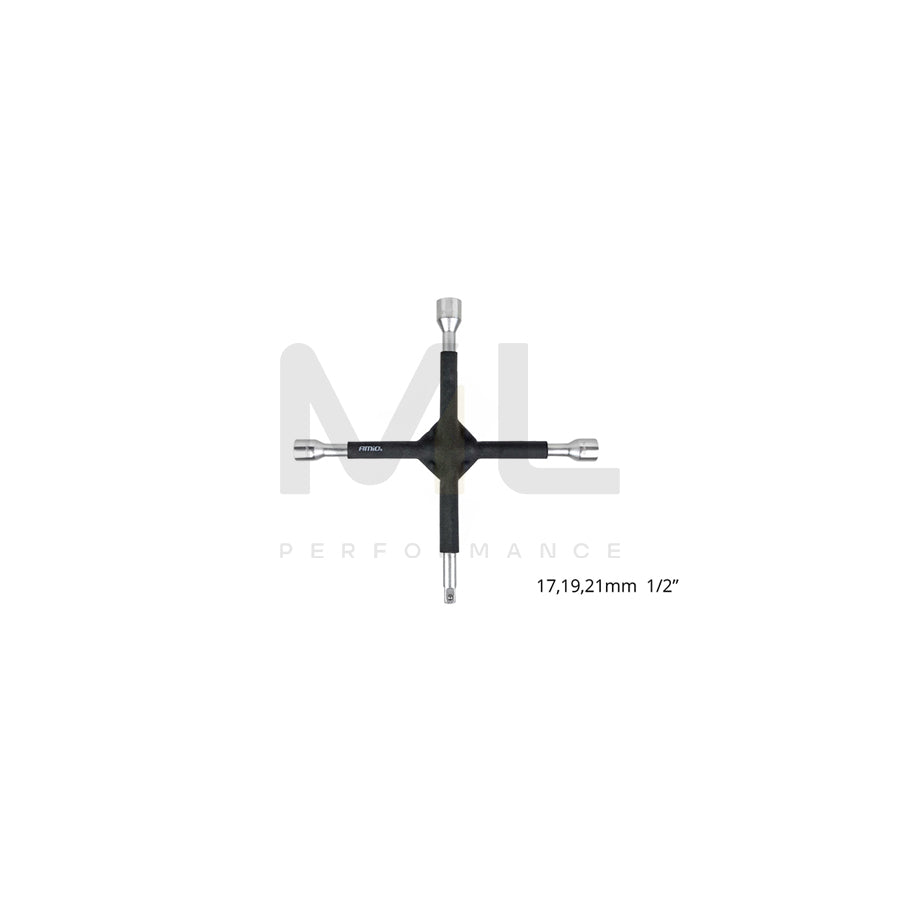 AMiO 02402 Spider wheel brace Steel, Spanner size: 17, 19, 21