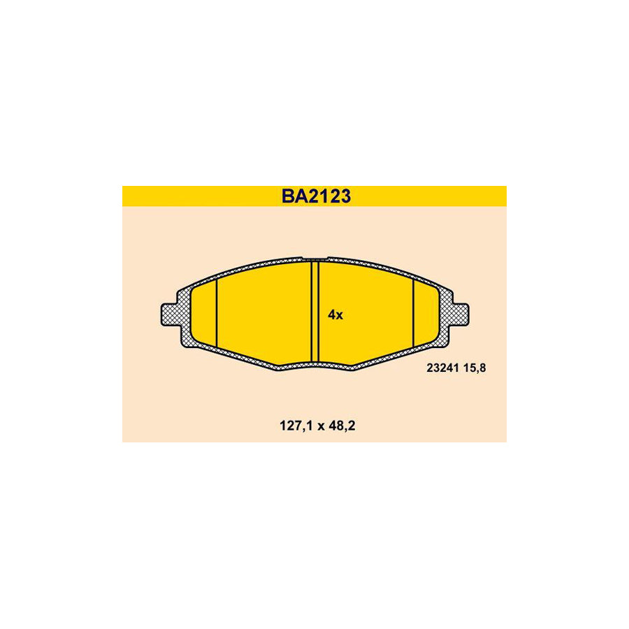 Barum Ba2123 Brake Pad Set