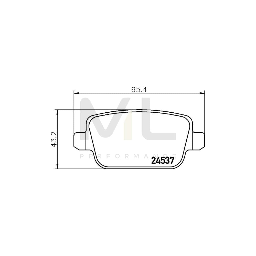 Hella 8DB 355 025-351 Brake Pad Set For Land Rover Freelander 2 Off-Road (L359) Not Prepared For Wear Indicator, With Brake Caliper Screws, With Accessories