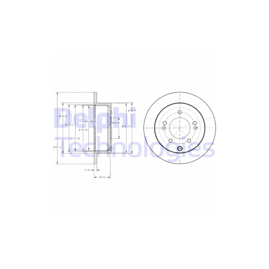 Delphi Bg4327 Brake Disc