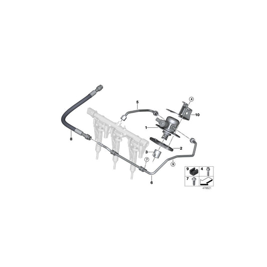 Genuine BMW 13537639981 F55 Cabrio F45 Supply Line To Engine Compartment (Inc. 225iX, 218i & X1 28i) | ML Performance US