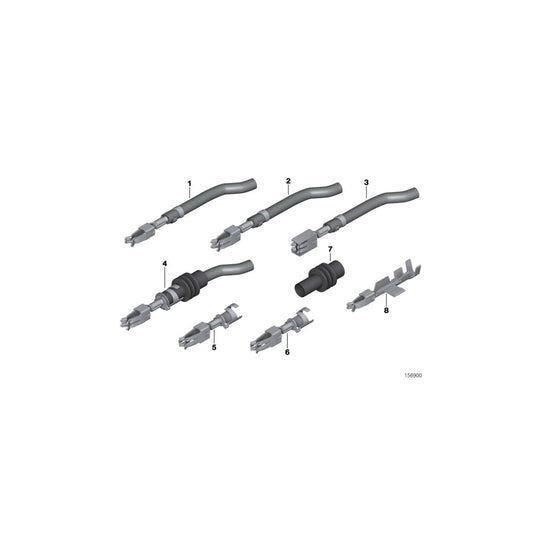 Genuine BMW Mini 61130007271 E60 F11 E36 Double Flat Spring Contact With Cable 6,0 mm² (Inc. ALPINA B7, One Eco & 330d) | ML Performance US Car Parts