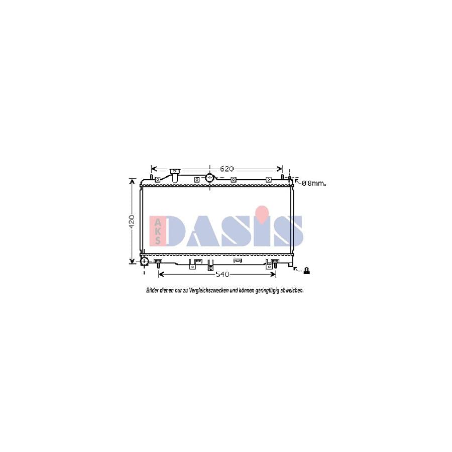 AKS Dasis 350038N Engine Radiator for Subaru Impreza