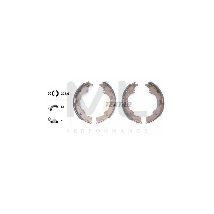 TEXTAR 91068600 Brake Shoe Set without handbrake lever | ML Performance Car Parts