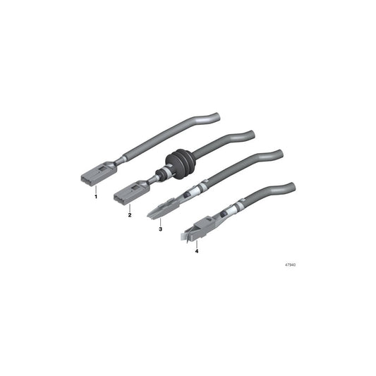 Genuine BMW Mini 12520007251 F11 E91 F23 Blade Terminal Cont. Microtimer W. Wire 0,5 mm² (Inc. 316i) | ML Performance US Car Parts