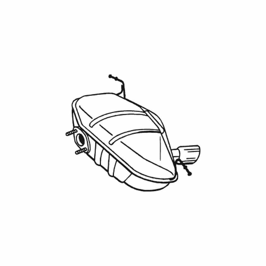 Bosal 247-413 Rear Silencer for BMW 1 Hatchback (E87)