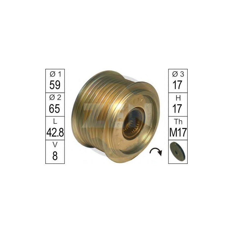 Era 219102 Alternator Freewheel Clutch