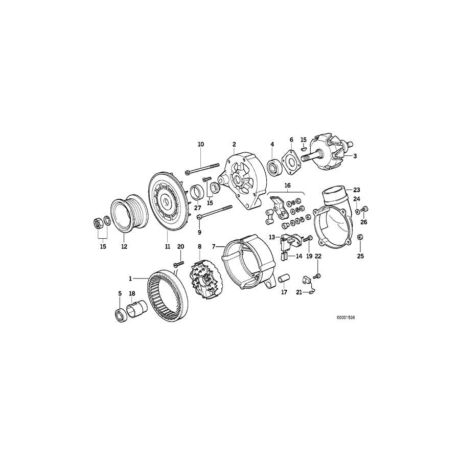Genuine BMW 12311738148 E36 E34 Fillister Head Screw (Inc. 525i) | ML Performance US Car Parts