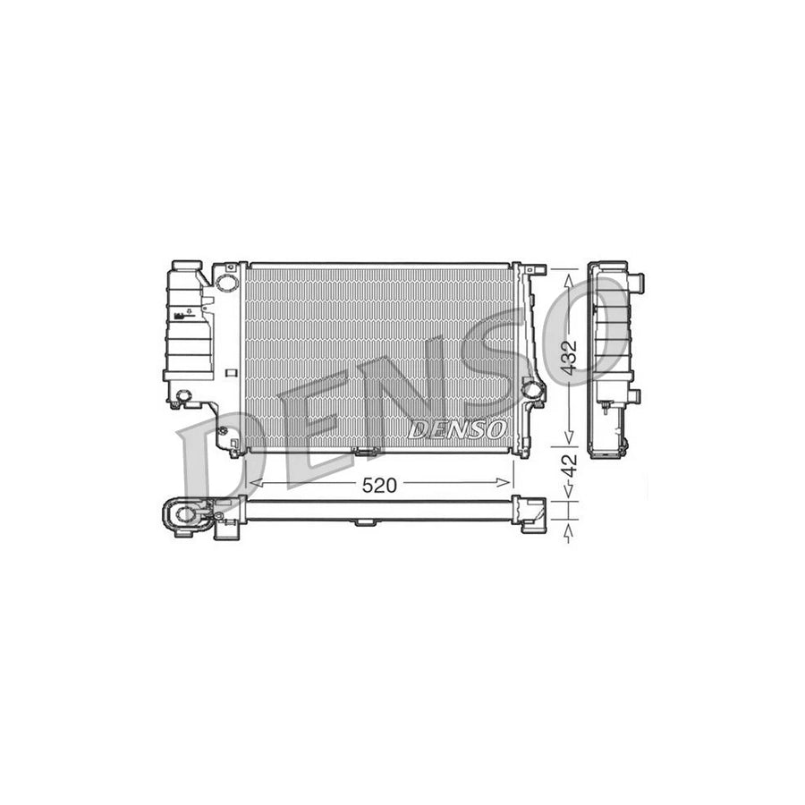 DENSO DRM05064 Engine Radiator for BMW 5 Series