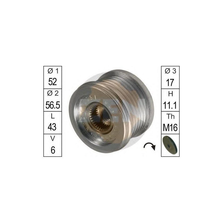 Era 219078 Alternator Freewheel Clutch