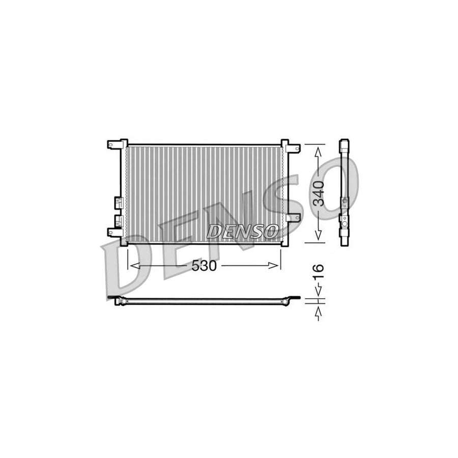 DENSO DCN01011 Air Conditioning Condenser