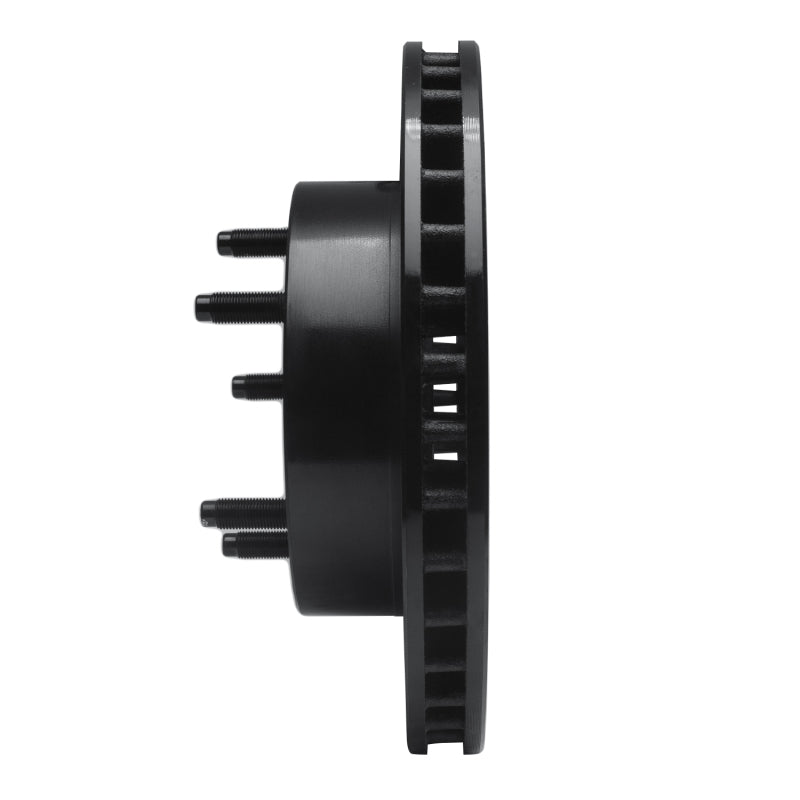R1 Concepts R1 86-88 Ford Bronco Front Right Drilled & Slotted Black Brake Rotor