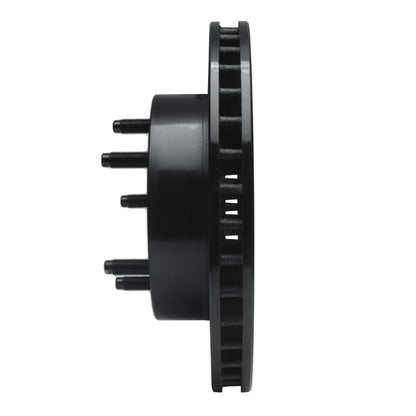 R1 Concepts R1 86-88 Ford Bronco Front Right Drilled & Slotted Black Brake Rotor