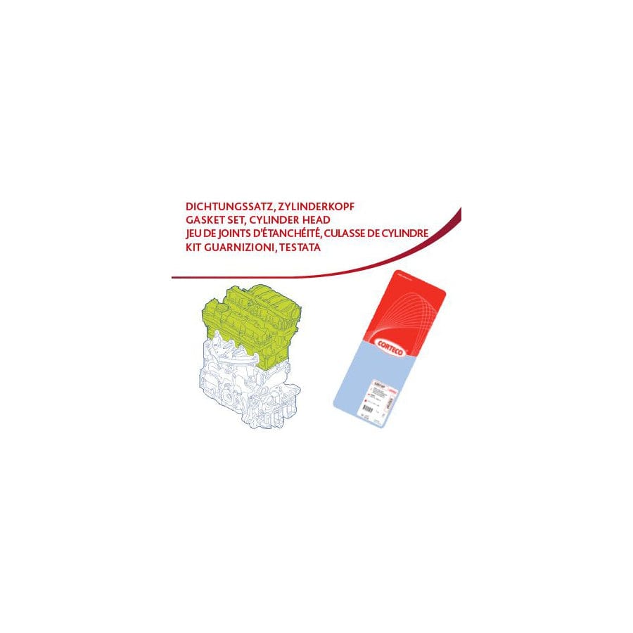 Corteco 83403382 Gasket Set, Cylinder Head