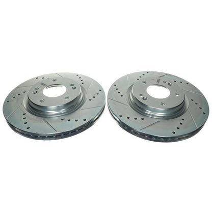 PowerStop Power Stop 21-22 Kia K5 Front Drilled & Slotted Rotor (Pair)