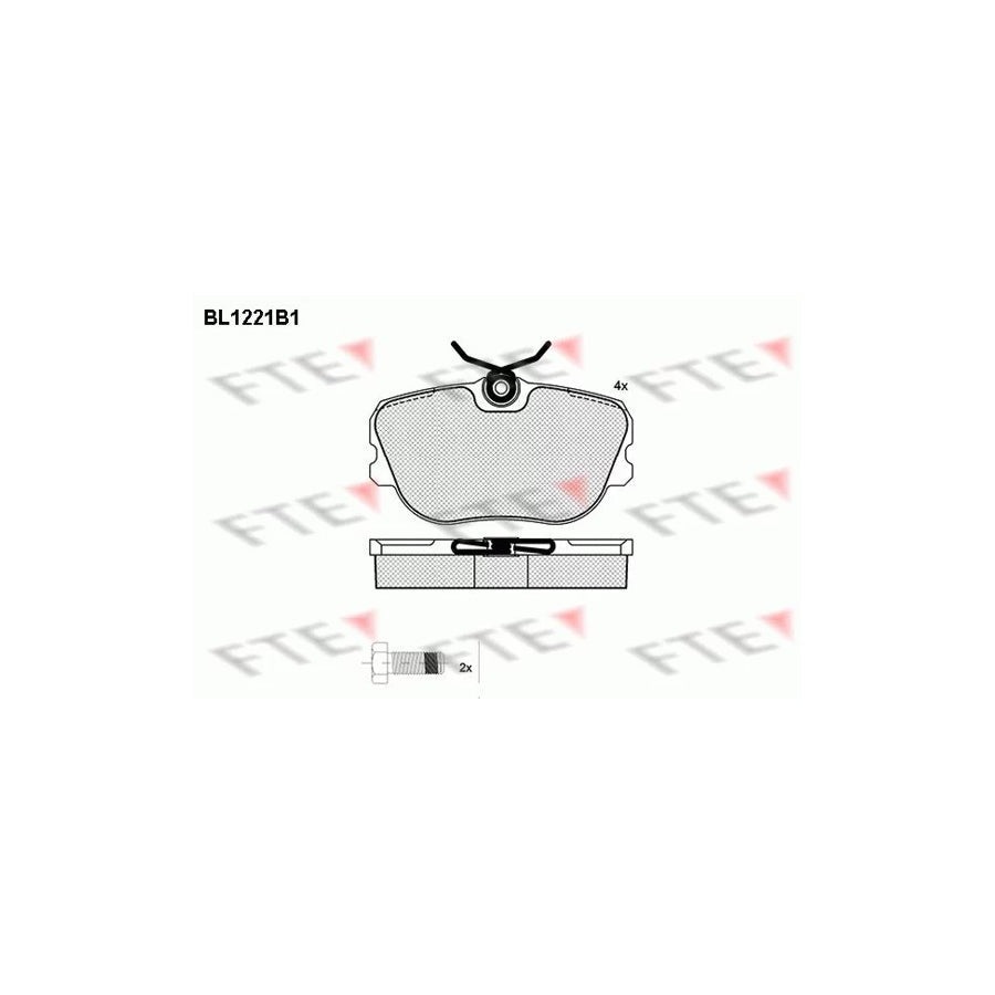 FTE Bl1221B1 Brake Pad Set