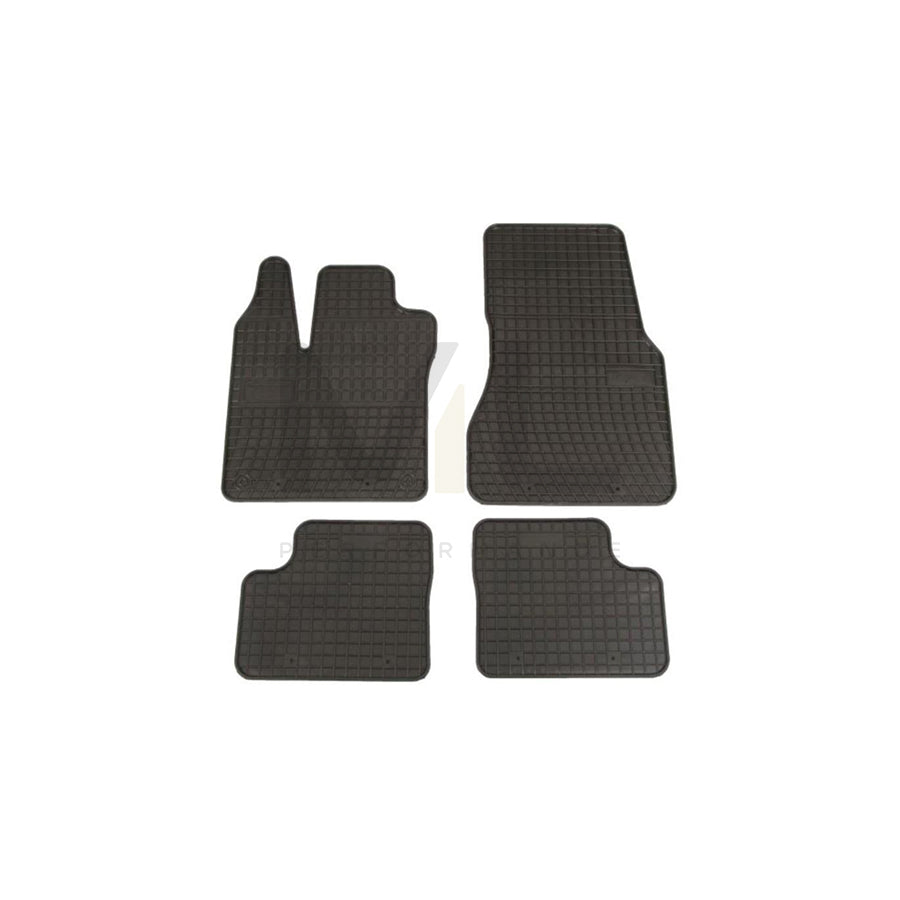 FROGUM Tailored 547624 Floor mat set for RENAULT Twingo III Hatchback (BCM) Elastomer, Front and Rear, Quantity: 4, Black, (LHD)