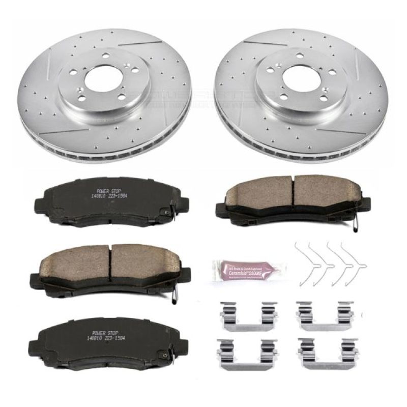 PowerStop Power Stop 12-14 Honda Ridgeline Front Z23 Evolution Sport Brake Kit
