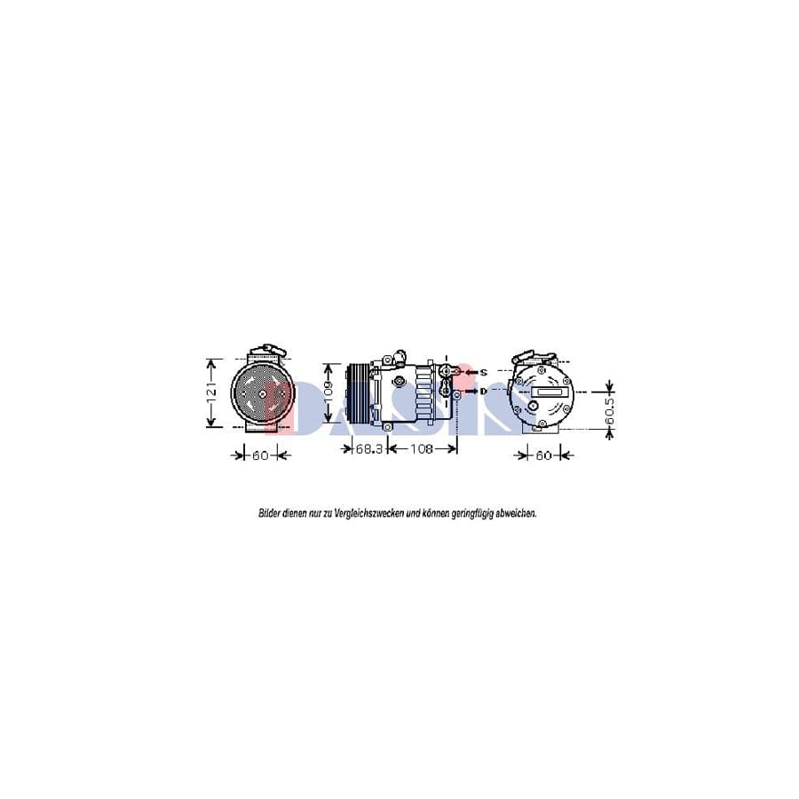AKS Dasis 851861N Compressor, Air Conditioning