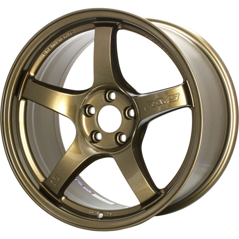 Gram Lights 57CR 18x8.5 +45 5x100 Almite Gold Wheel (Min Order Qty Of 20)