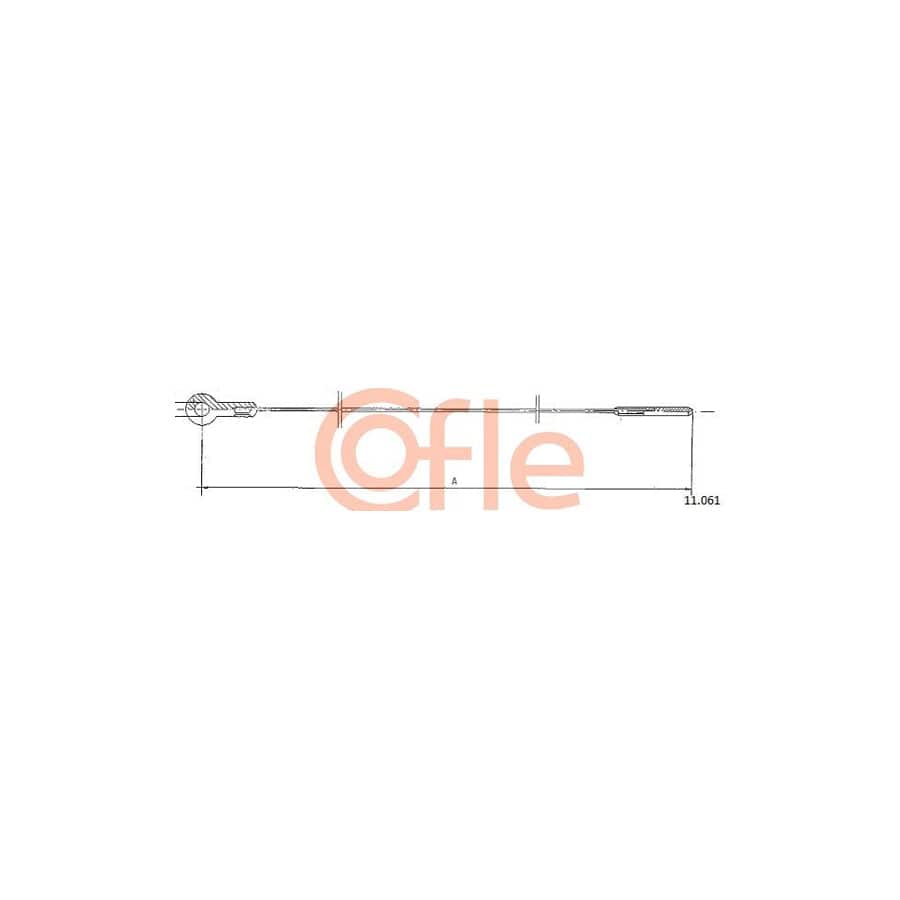 COFLE 11.061 Throttle Cable for VW Beetle