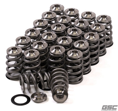 GSC Power Division GSC P-D Nissan VQ35 Extreme Conical Valve Spring Titanium Retainer and Spring Seat Kit