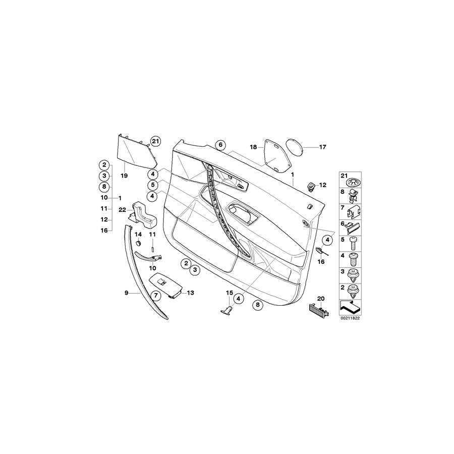 Genuine BMW 51413419209 E83 Cover F Left Loudspeaker SCHWARZ (Inc. X3 3.0i, X3 2.0i & X3 2.5si) | ML Performance US Car Parts