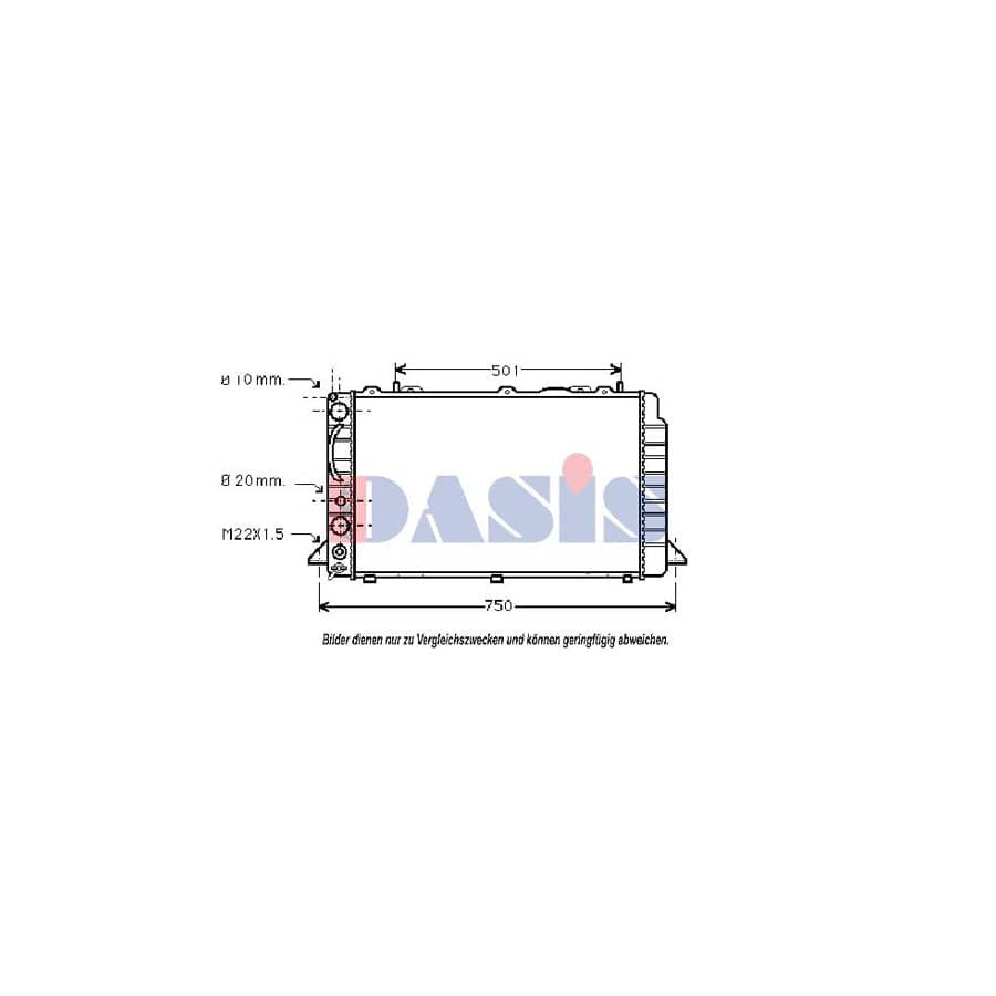 AKS Dasis 481600N Engine Radiator