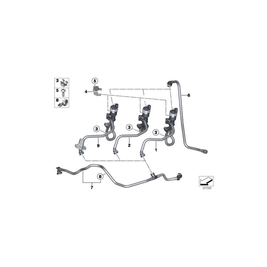 Genuine BMW 13311307296 F11 E53 F36 Hose Clamp 13mm-25mm (Inc. 525xd) | ML Performance US Car Parts