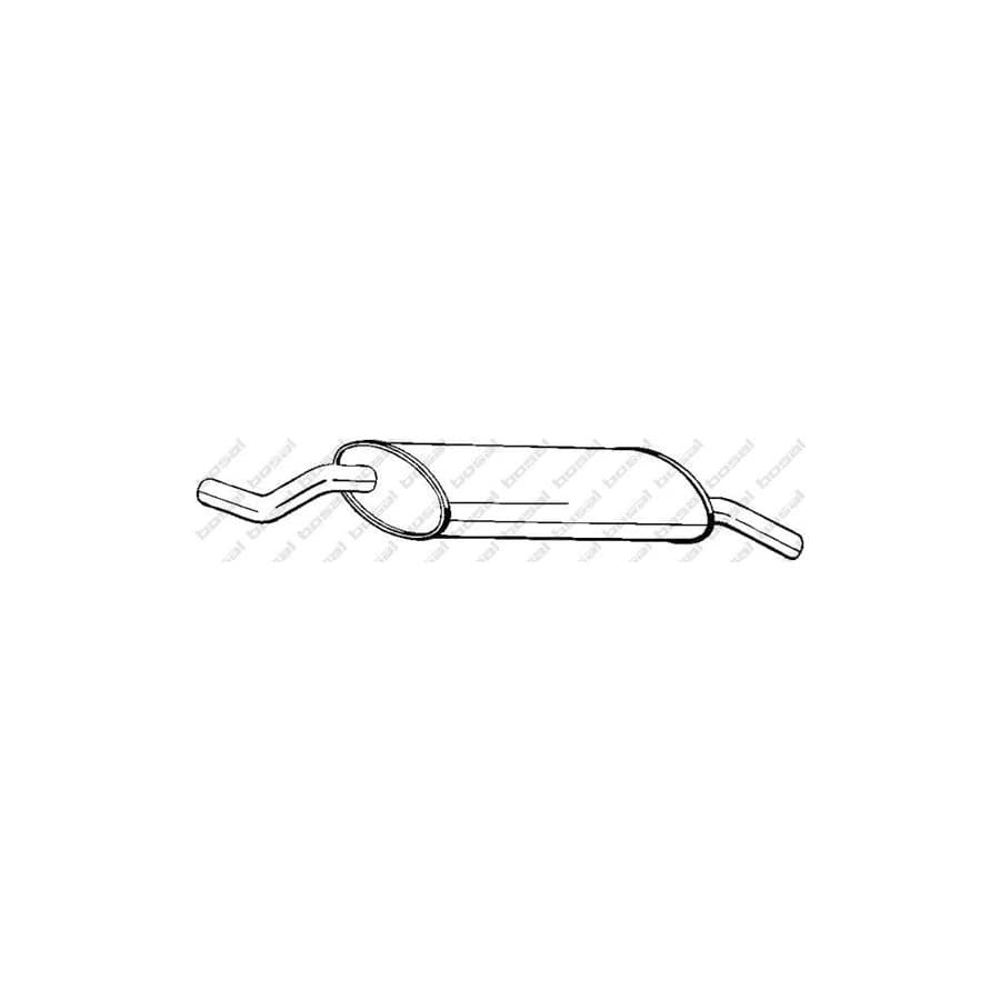 Bosal 247-083 Rear Silencer for BMW 3 Saloon (E30)