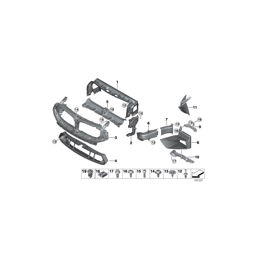 Genuine BMW 51748099750 F92 F93 F91 Finisher Upper M (Inc.  & M8) | ML Performance US Car Parts
