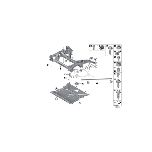 Genuine BMW 07146883436 G29 Asa Screw M12X1.5X173 (Inc. Z4) | ML Performance US Car Parts