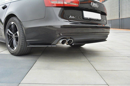 Maxton Design AU-A6-C7-AV-RSD1T Rear Side Splitters Audi A6 C7 | ML Performance UK Car Parts