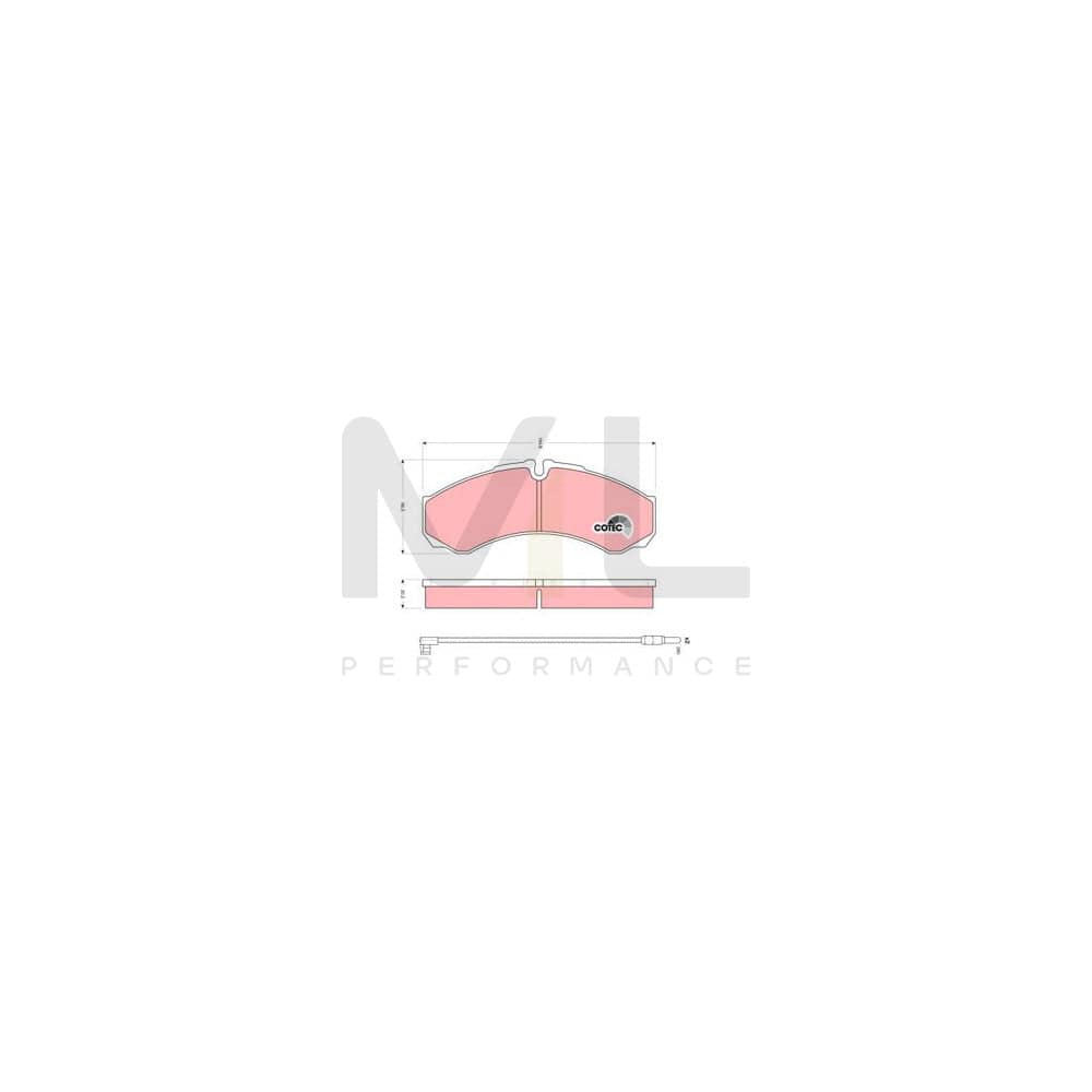 TRW Cotec Gdb1609 Brake Pad Set Incl. Wear Warning Contact | ML Performance Car Parts