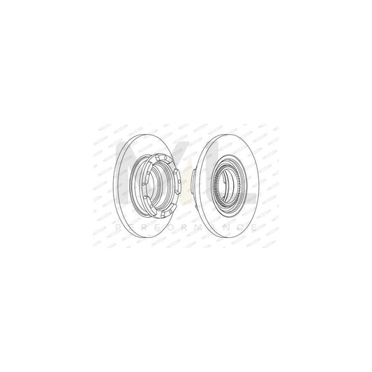FERODO PREMIER DDF2472 Brake Disc Solid, without accessories | ML Performance Car Parts