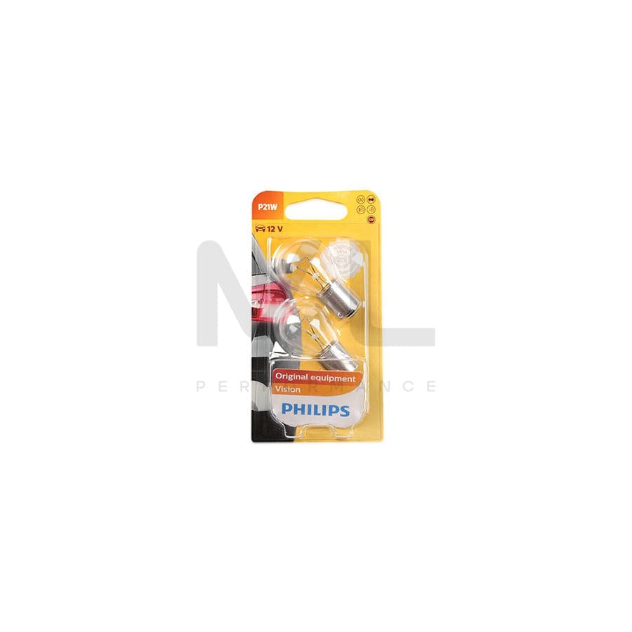 PHILIPS 12498B2 Bulb, indicator 12V 21W, Ball-shaped lamp, P21W, BA15s | ML Performance Car Parts