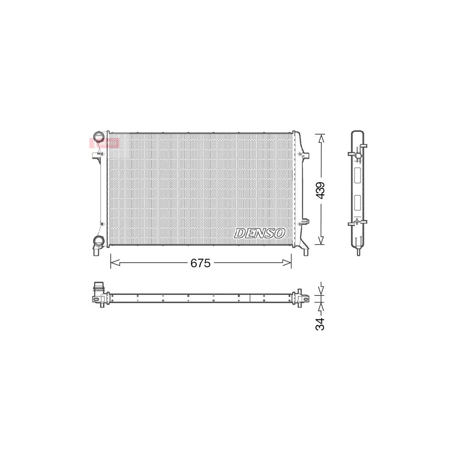 DENSO DRM02027 Engine Radiator for Audi A6
