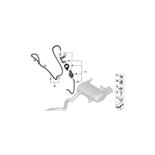 Genuine BMW 18307573843 E90 E91 E92 Hose Clamp (Inc. 330i) | ML Performance US Car Parts