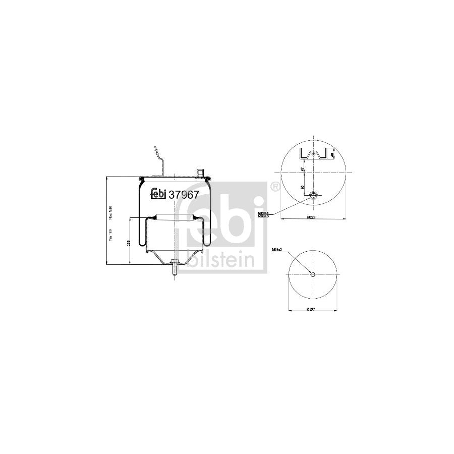 Febi Bilstein 37967 Boot, Air Suspension